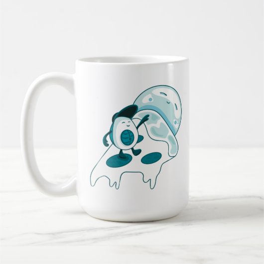 Avocado Surfing on a Slice of Pizza Ice Version Koffiemok (Links)