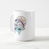 Avocado Surfing on a Slice of Pizza Mint Version Koffiemok (Voorkant links)