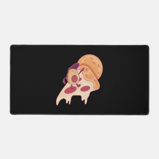 Avocado Surfing on a Slice of Pizza Summer Version Bureaumat (Voorkant)