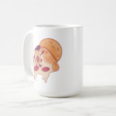 Avocado Surfing on a Slice of Pizza Summer Version Koffiemok (Voorkant links)