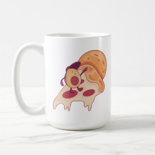 Avocado Surfing on a Slice of Pizza Summer Version Koffiemok (Links)