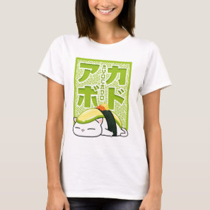 Avocado Sushi Cat T-shirt