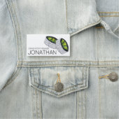 Avocado Sushi Roll Japans restaurant voor voedsel Naamplaatje (In situ)