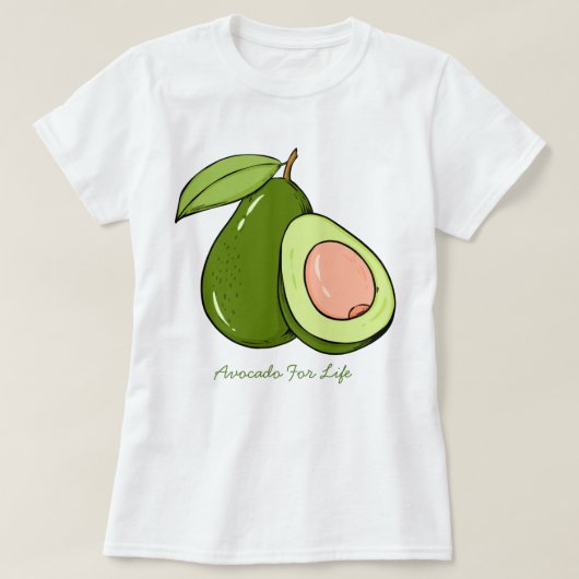 Avocado T-shirt (Design voorkant)