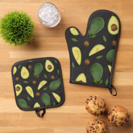 Avocado Tafelmat Ovenwant & Pannenlap Set
