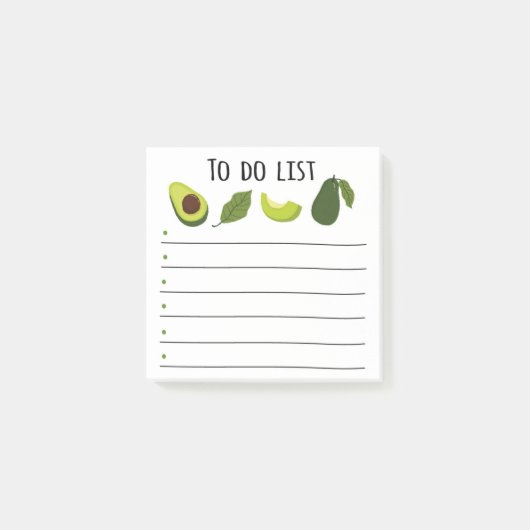 Avocado Takenlijst Post-It Notities Post-it® Notes (Voorkant)