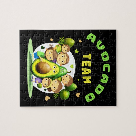 Avocado team legpuzzel (Horizontaal)