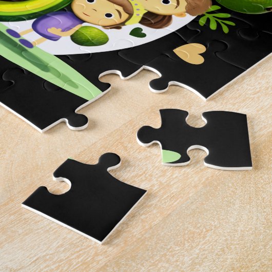Avocado team legpuzzel (Zijkant)