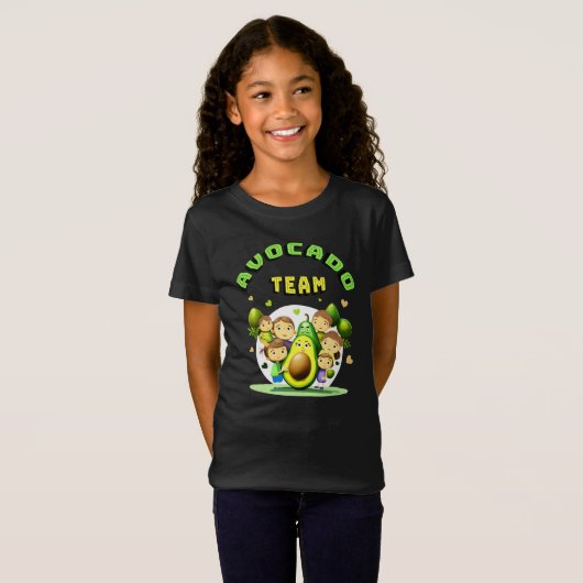 Avocado team t-shirt (Voorkant volledig)