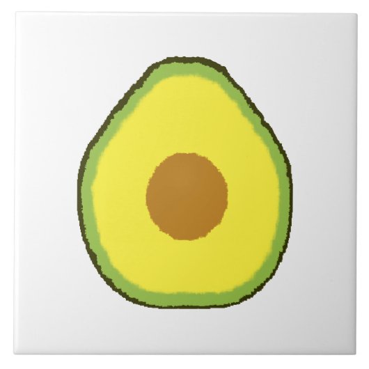 Avocado Tegeltje (Voorkant)