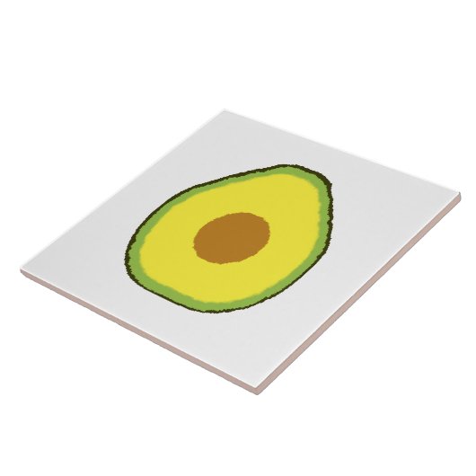 Avocado Tegeltje (Zijkant)