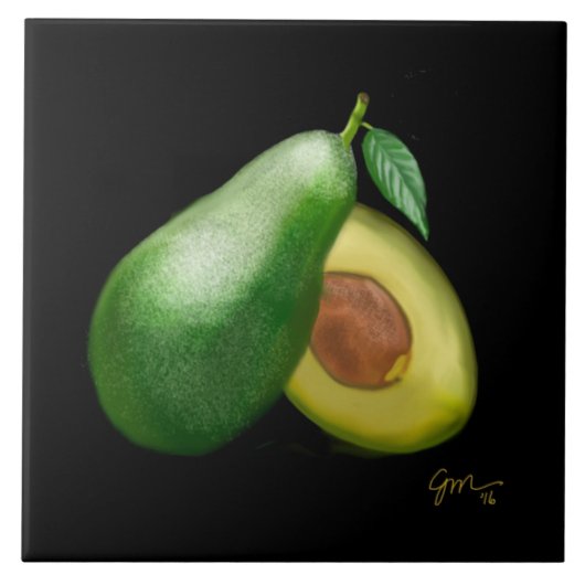 Avocado Tegeltje (Voorkant)