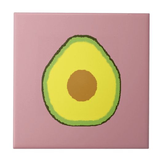 Avocado Tegeltje (Voorkant)