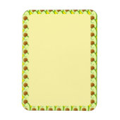 Avocado Tekening Rand Lege Aangepaste tekst Magneet (Verticaal)