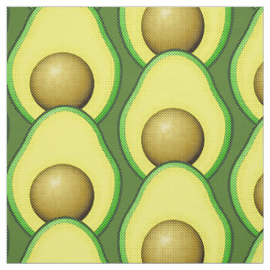 avocado tekenpatroon stof