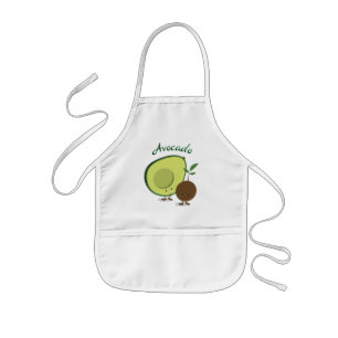 Avocado-tekens   Apron van Kind Kinder Schort