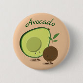 Avocado-tekens | Button (Voorkant)