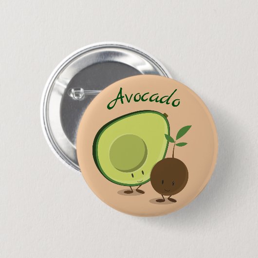 Avocado-tekens | Button (Voorkant /achterkant)