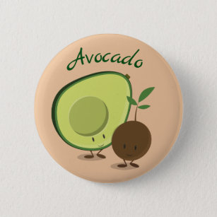 Avocado-tekens   Button