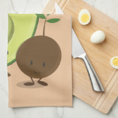 Avocado-tekens | Keukenhanddoek (Quarter Fold)