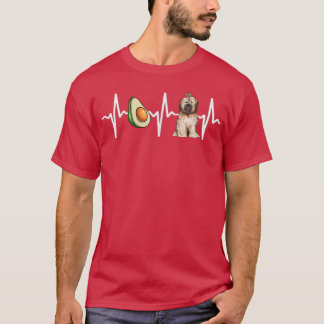 Avocado Tibetan Terrier Heartbeat Hondenliefhebber T-shirt