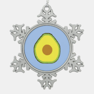 Avocado Tin Sneeuwvlok Ornament