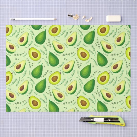 Avocado Tissuepapier (Craft)