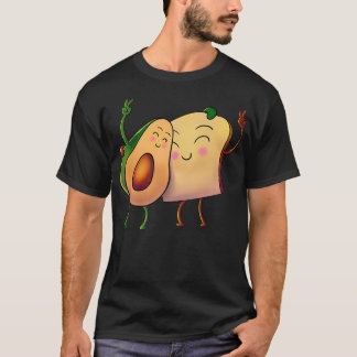 Avocado Toast Alligator Pear Bread Vegan Vege T-shirt