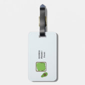 Avocado Toast Bagagelabel (Achterkant verticaal)