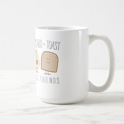 Avocado + Toast Best Friends Funny Mug Koffiemok (Rechts)