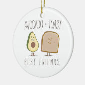 Avocado + Toast Best Friends Funny Ornament (Links)