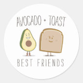 Avocado + Toast Beste Vrienden Sticker (Voorkant)