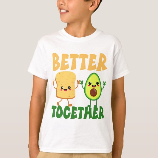 Avocado toast beter samen t-shirt (Voorkant)