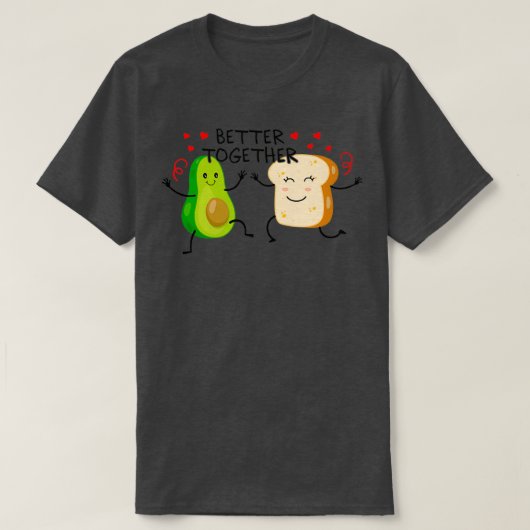 AVOCADO TOAST BETER SAMEN T-SHIRT (Design voorkant)