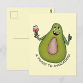 Avocado Toast Briefkaart (Voorkant / Achterkant)