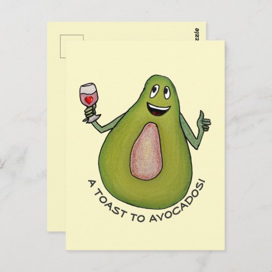 Avocado Toast Briefkaart (Voorkant / Achterkant)