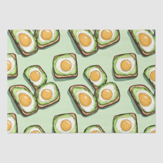 Avocado Toast Brunch Tissuepapier (Voorkant)