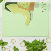 Avocado Toast cartoon | Keukenhanddoek (Gevouwen)