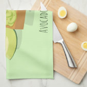 Avocado Toast cartoon | Keukenhanddoek (Quarter Fold)