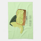 Avocado Toast cartoon | Keukenhanddoek (Verticaal)