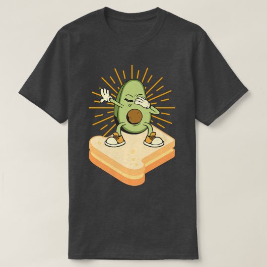 Avocado Toast Costume Dabbing Avocado T-shirt (Design voorkant)