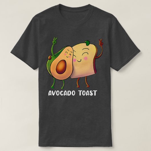 Avocado Toast Fruit Alligator Peer Brood Vegan Ve T-shirt (Design voorkant)