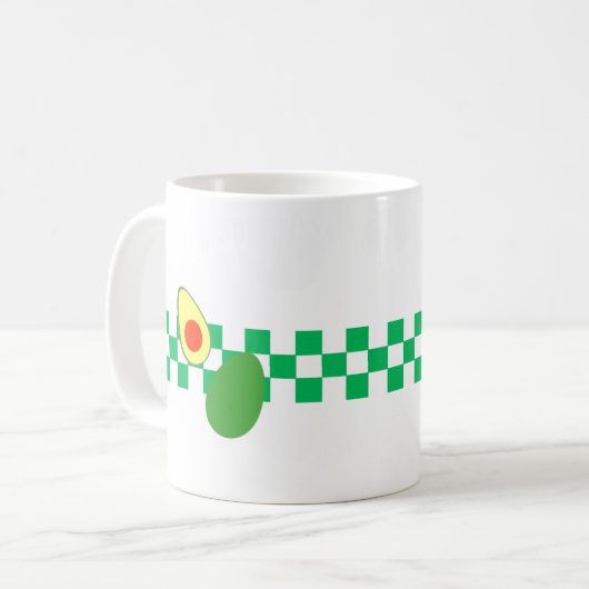 Avocado Toast  Fun Retro Vibes Koffiemok (Voorkant links)