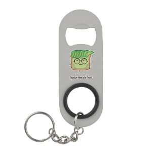 Avocado Toast Hipster-brillen Sleutelhanger Flessenopener