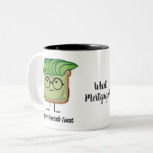 Avocado Toast Hipster-brillen Tweekleurige Koffiemok (Voorkant links)