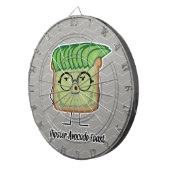Avocado Toast Hipster-glaashaar Dartbord (Voorkant Rechts)