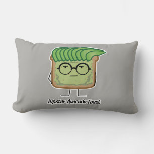 Avocado Toast Hipster-glaashaar Kussen