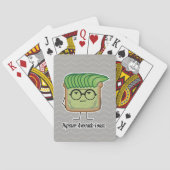 Avocado Toast Hipster-glaashaar Pokerkaarten (Achterkant)