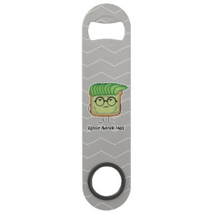Avocado Toast Hipster-glaashaar Speed Flessenopener