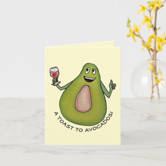 Avocado Toast Kaart (Gele Bloem)